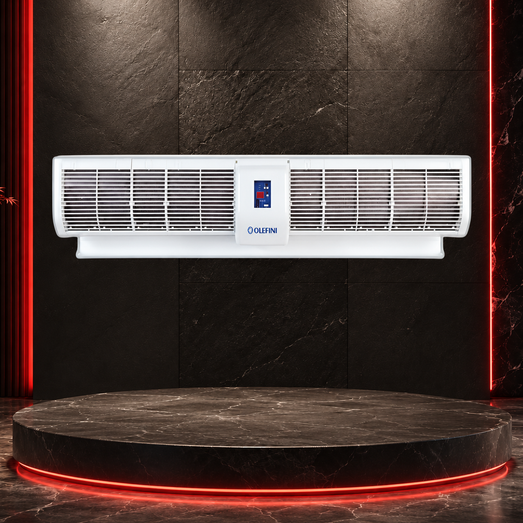 Olefini KEH-17 180 cm 18 kW elektrikli ısıtıcılı hava perdesi TESSO ürün sunumu